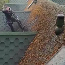 Gont bitumiczny czyszczenie przed malowaniem.