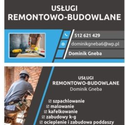 Usługi remontowo budowlane Dominik gneba - Perfekcyjne Tapetowanie Kartuzy