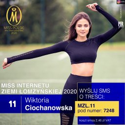 Oprawa graficzna konkursu SMS Miss Ziemii Łomżyńskiej 2020