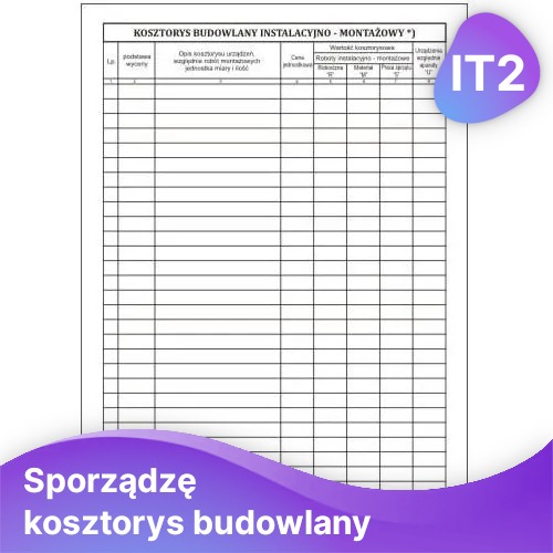 Usluga: kosztor budowlany. Szybka realizacja!