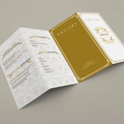 Projekt karty menu dla hotelu Sofitel Grand Sopot #1
