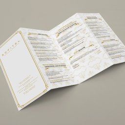 Projekt karty menu dla hotelu Sofitel Grand Sopot #2