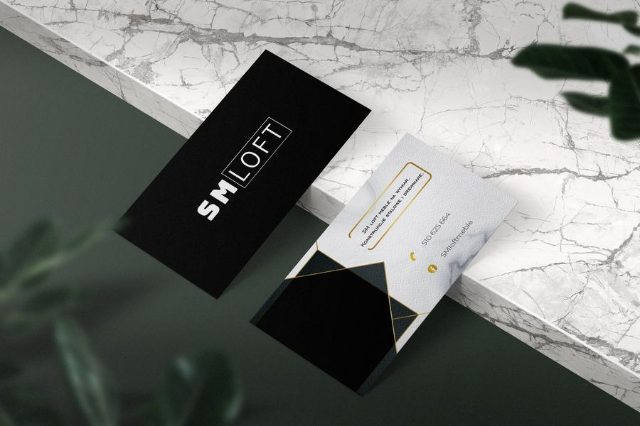 Projekt wizytówki dla firmy SM LOFT