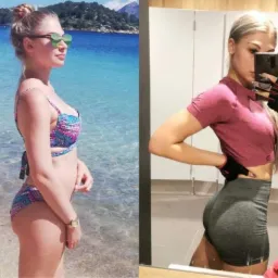 Więcej mięśni i mniej tłuszczu u Julii !