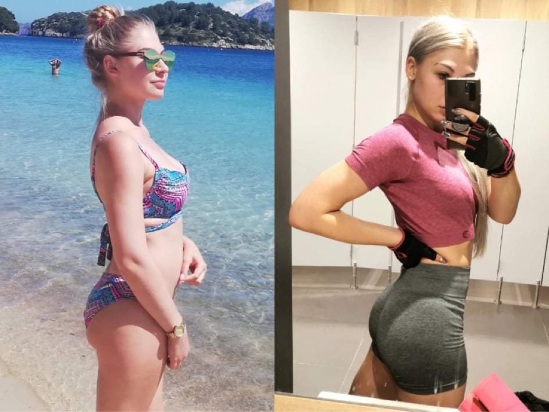 Więcej mięśni i mniej tłuszczu u Julii !