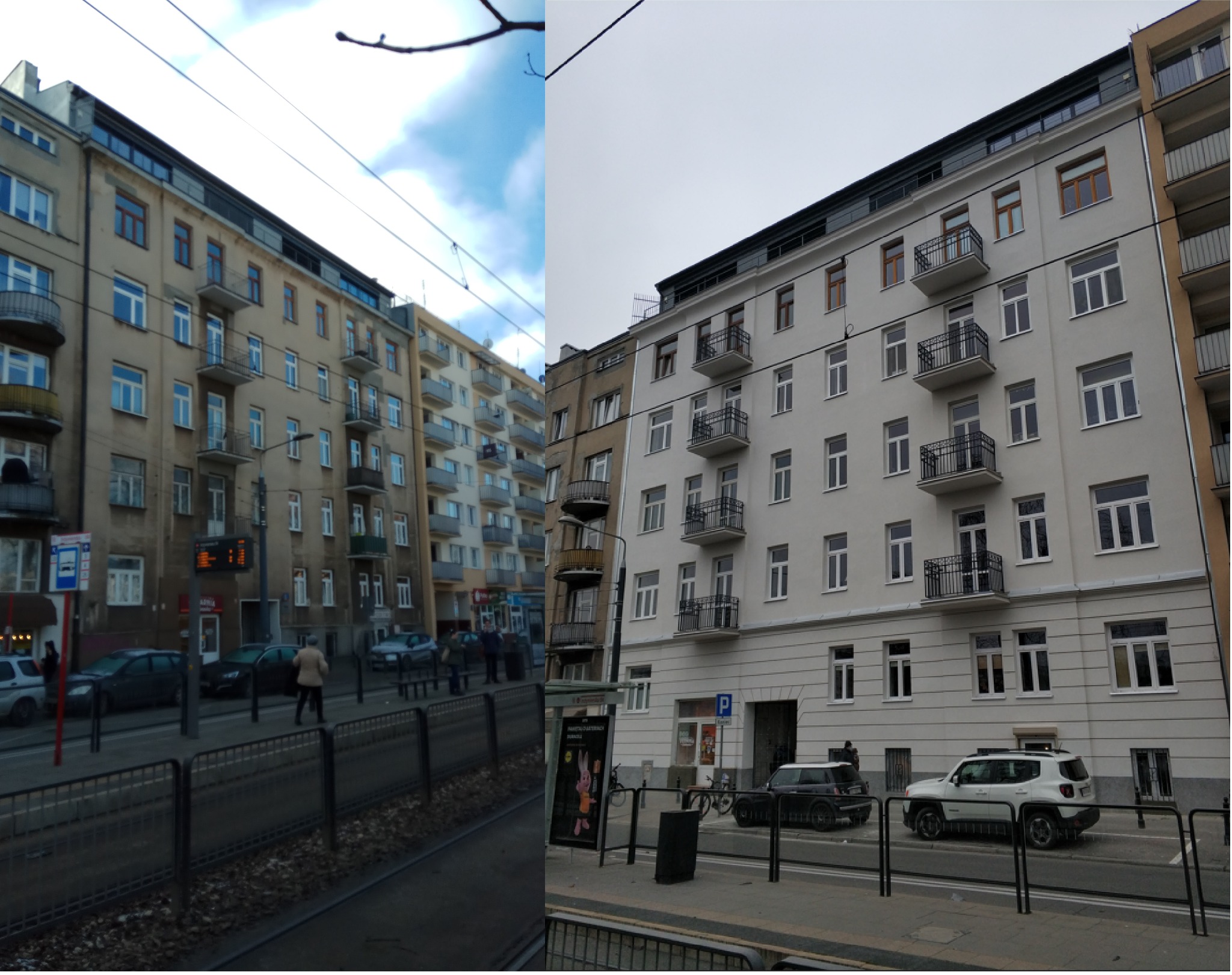 Przykładowa realizacja z projektu renowacji kamienicy przy ul. 11 listopada 12 w Warszawie