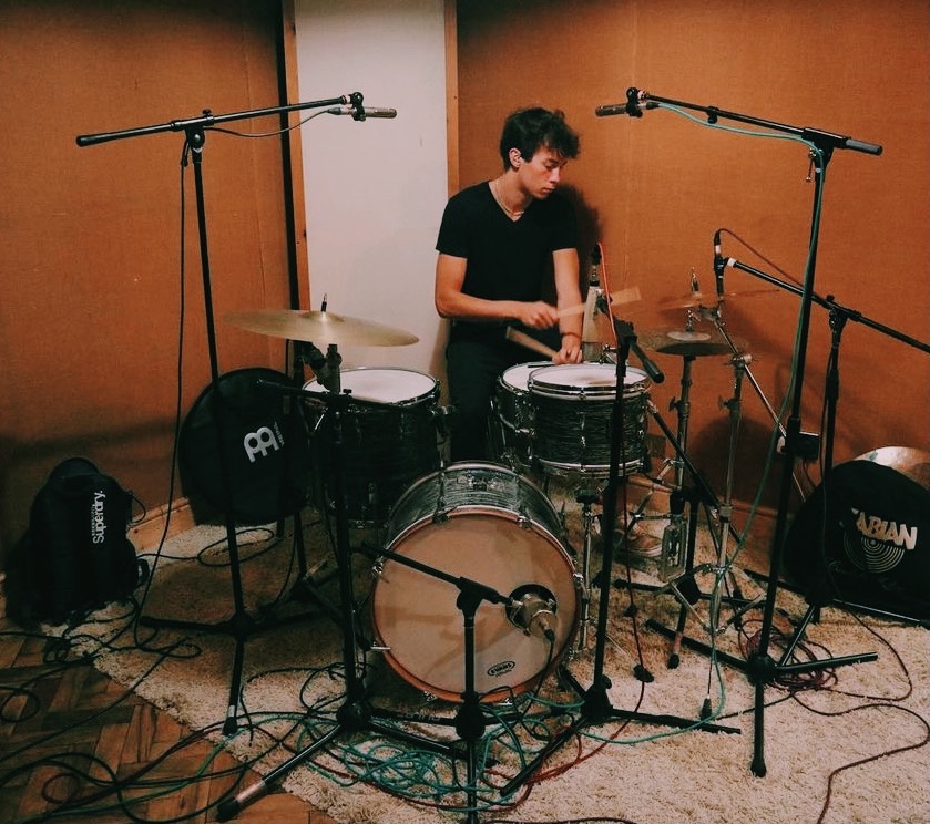 Sesja studyjna dla zespołu Salaryman w Londynie, Buffalo Studios.