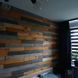 Przykład ściany w sypialni