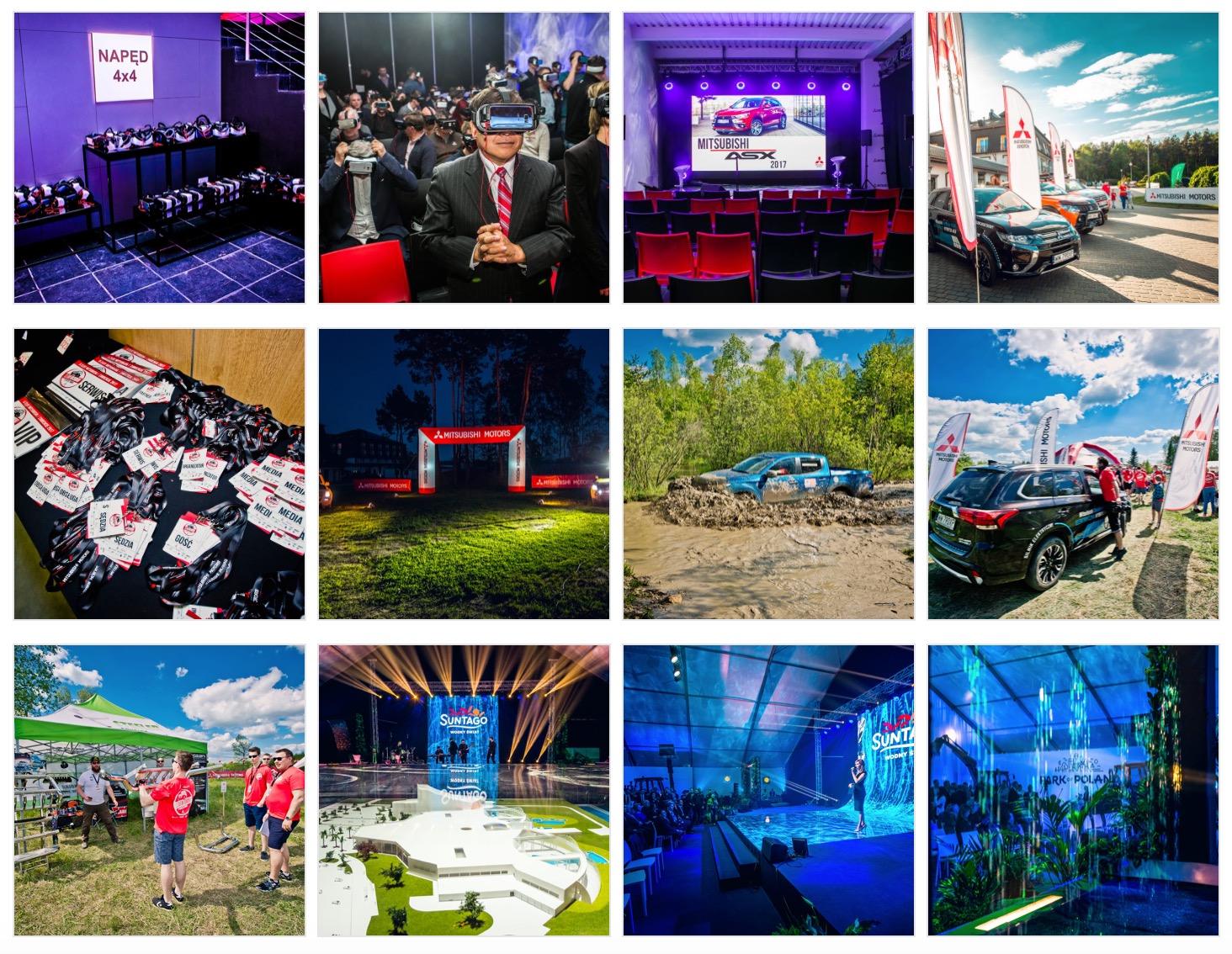 Realizacje eventowe dla Mitsubishi, 3M, Park of Poland i wielu innych