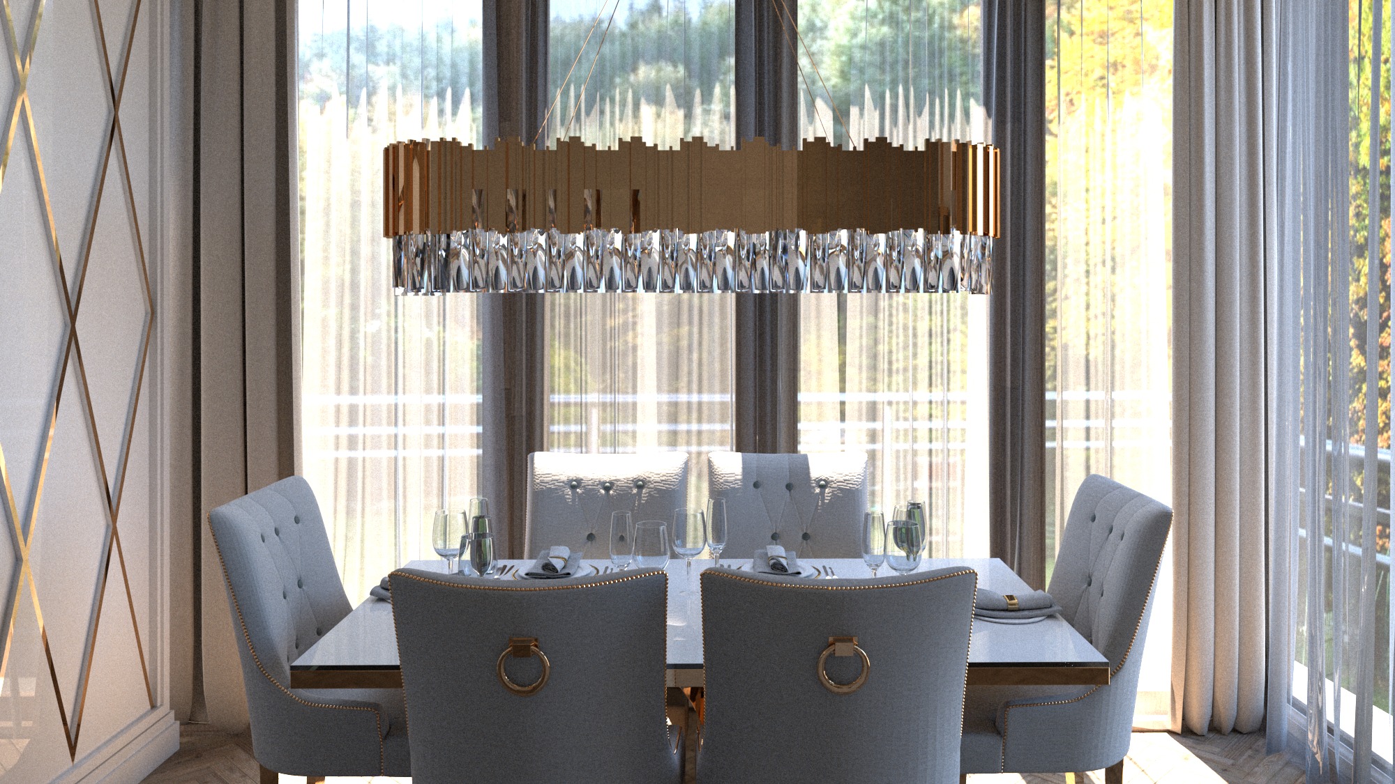 Jadalnia w apartamencie