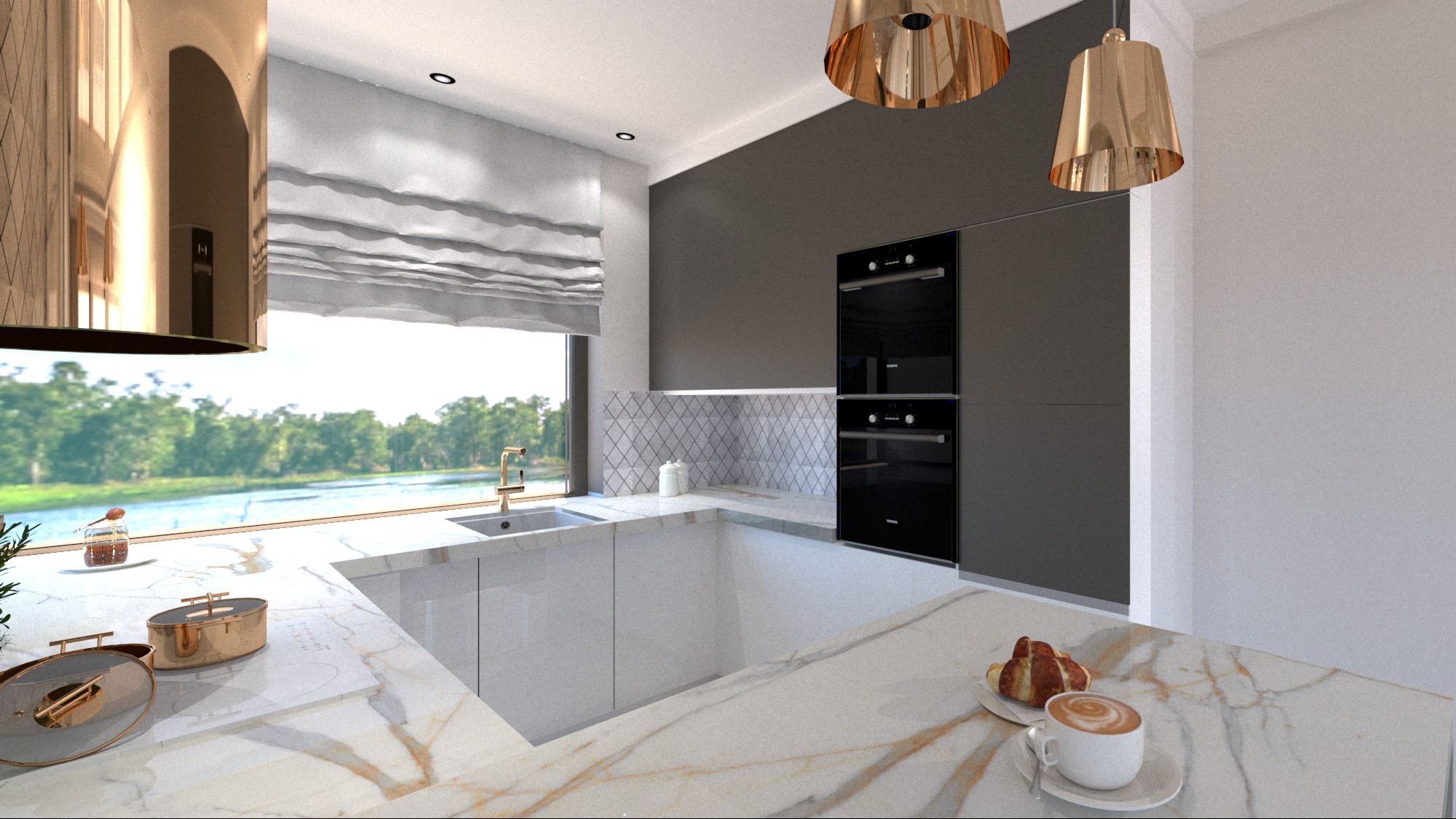 Kuchnia dom nad jeziorem