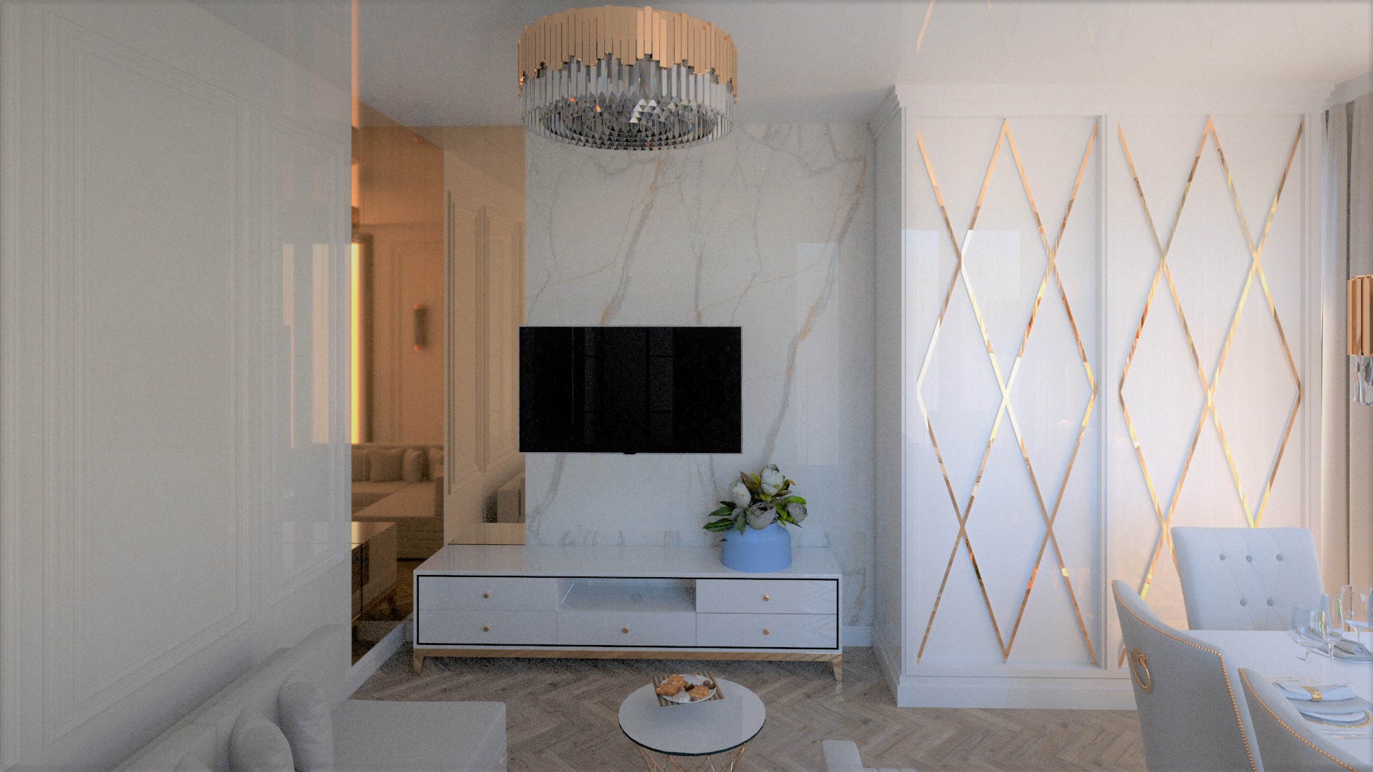 Salon w apartamencie