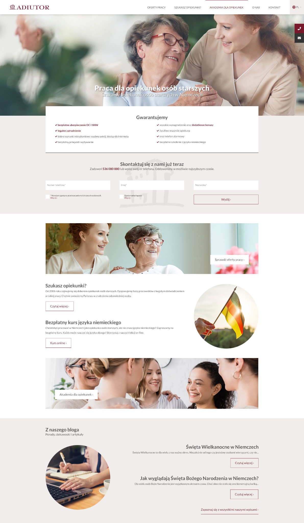 Przykładowa strona internetowa naszego autorstwa - 1