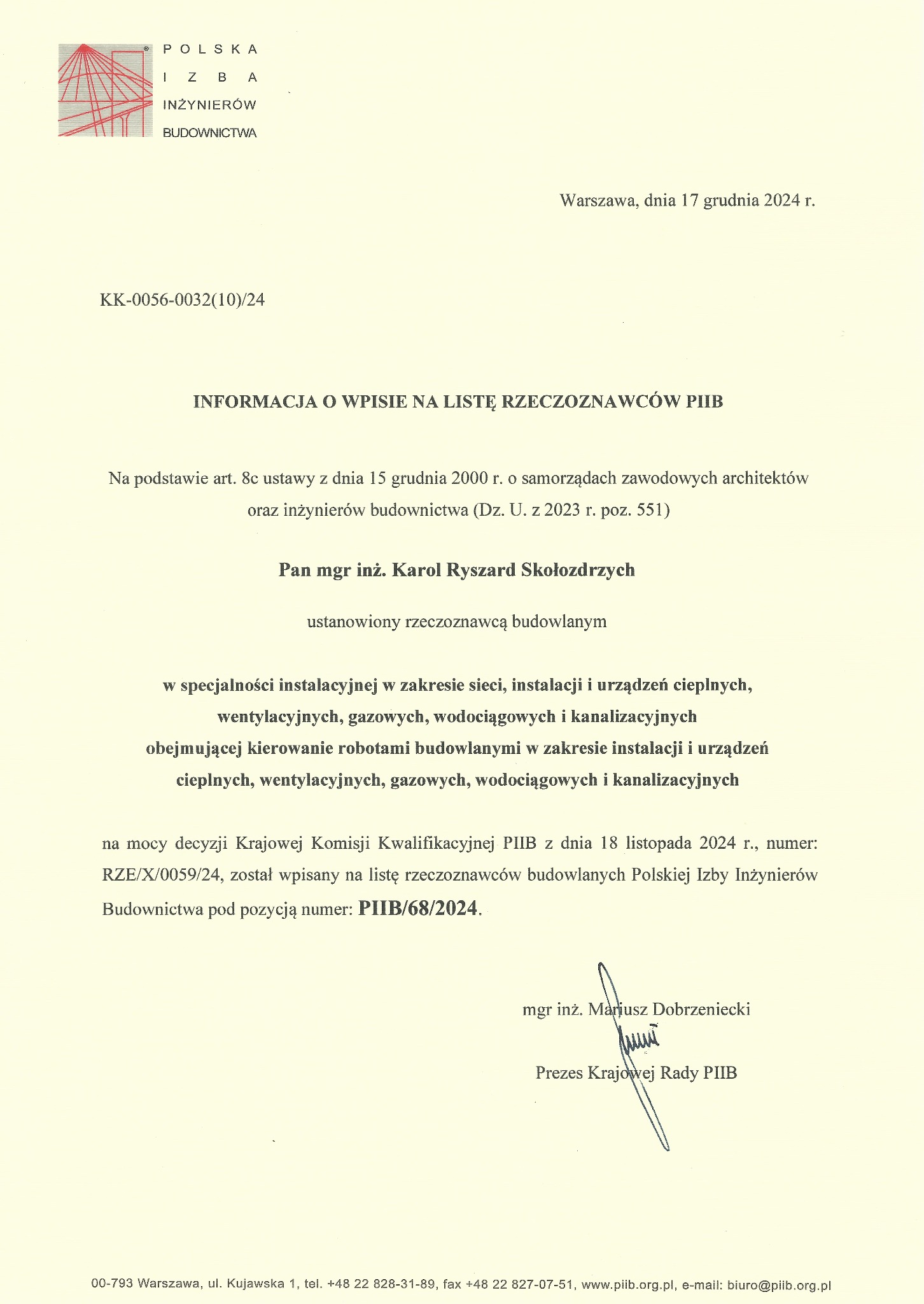 Rzeczoznawca budowlany