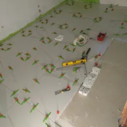 Gres szkliwiony 60x60 10m2. Czas pracy- 8h + fugowanie i cokoły