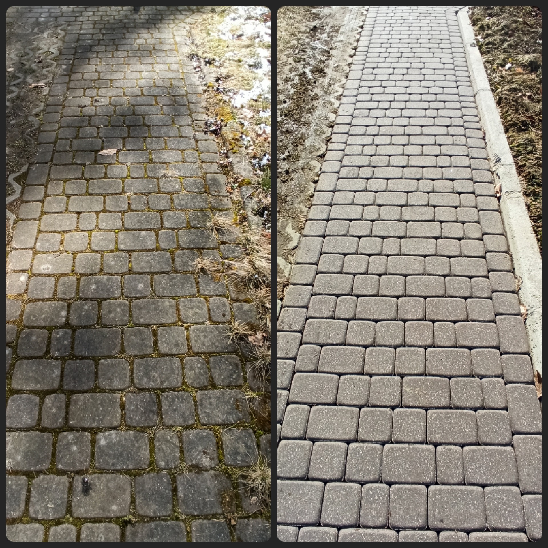 Czyszczenie kostki brukowej