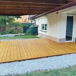 Nord-House - Taras z deski Prosto z Irkucka z zadaszeniem