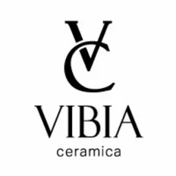 Logo firmy Vibia Ceramica z charakterystycznym połączeniem liter V i C w górnej części, poniżej nazwa firmy i dopisek 'ceramica'.