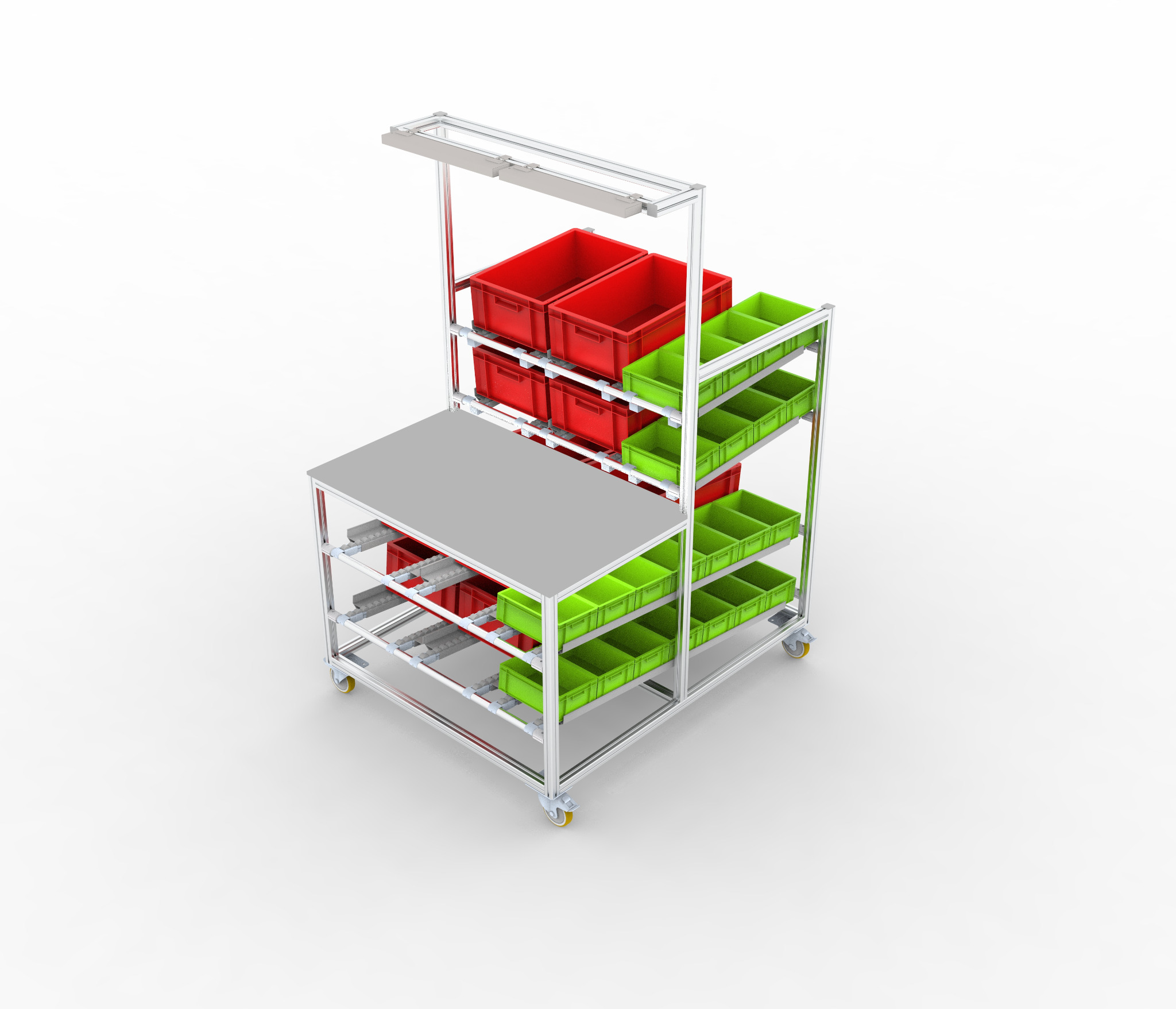 stanowisko jezdne z kuwetami