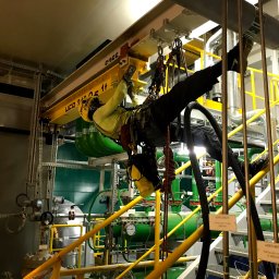 Opole, elektrownia PGE.
Mycie konstrukcji stalowych, pracy antykorozyjne, farbowanie metalowych konstrukcji.