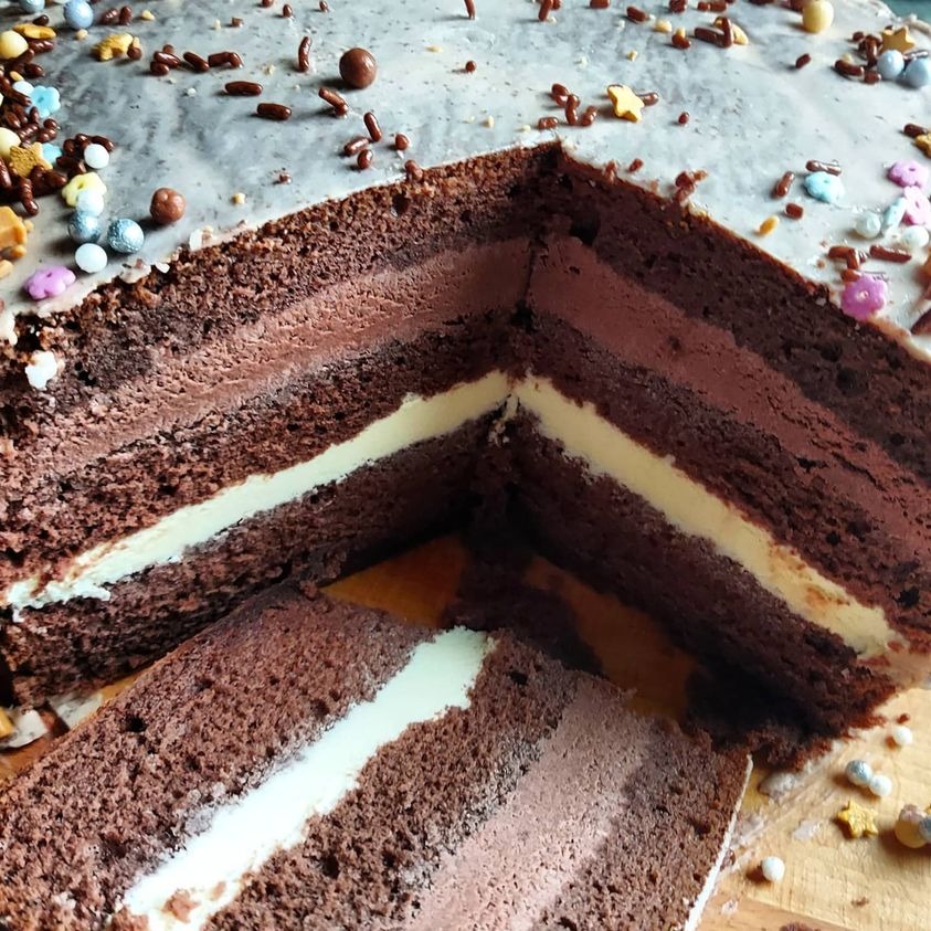 torcik śmietankowo czekoladowy