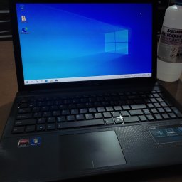 Asus X55A 
Wykonane naprawy,
Wymiana dysku twardego  wraz z pamięci ram  i klawiaturą. Instalacja systemu Windows 10