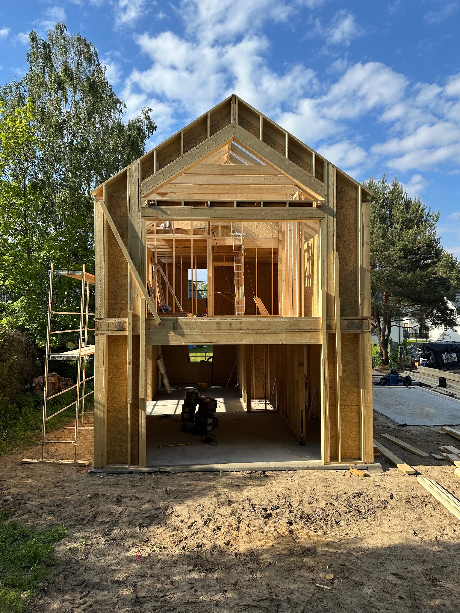 Budynek zrobiony w oddychającej technologii Steico.