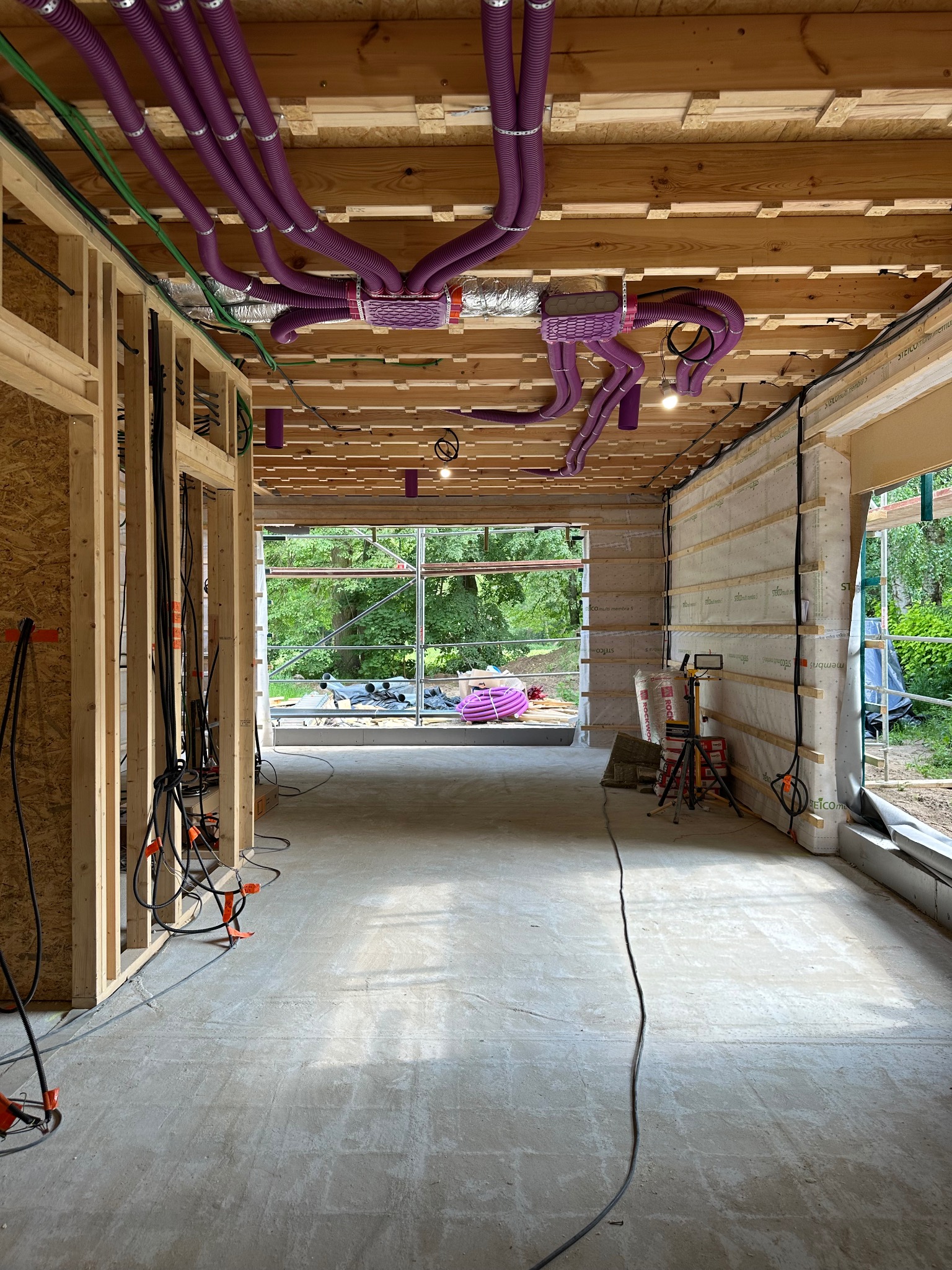 Rekuperacja w budynku szkieletowych drewnianym.