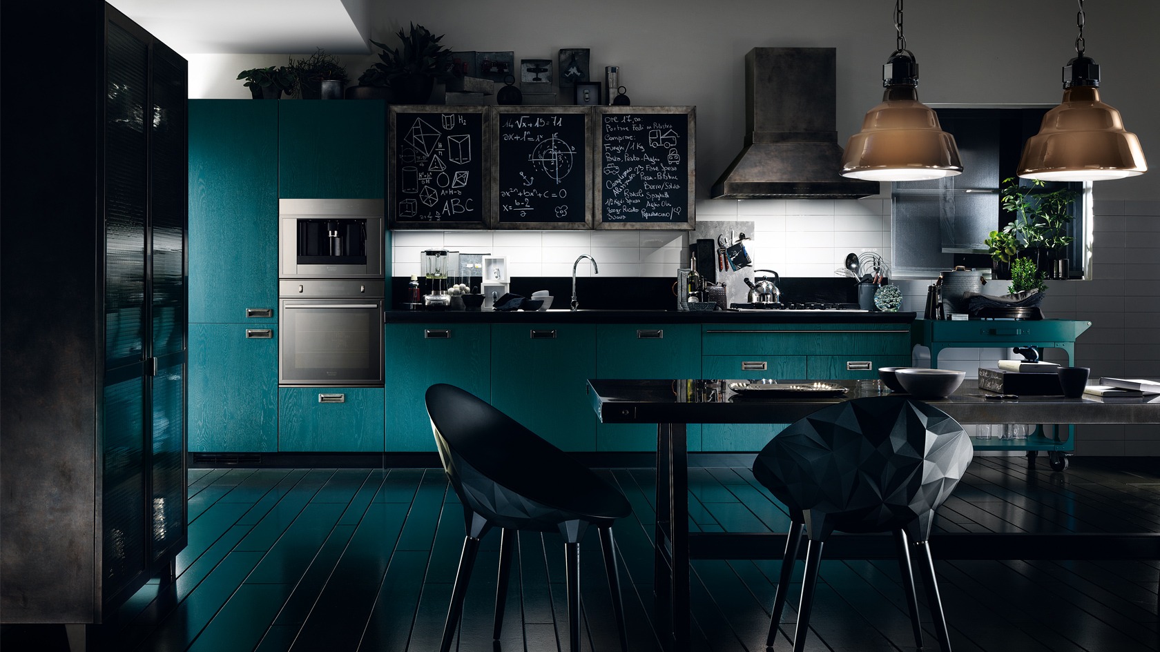 Kuchnia Industrialna na wymiar od Scavolini model Diesel Social Kitchen. Meble kuchenne na wymiar, projekt gratis.
