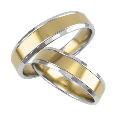 Klasyczne,dwukolorowe obrączki bezszwowe z najwyższej jakości złota próby 585.