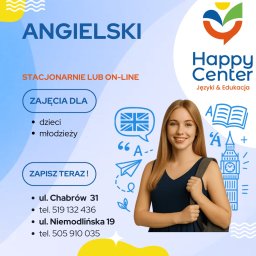 Angielski dla dzieci i młodzieży. 
Cena od 274 zł/miesięcznie