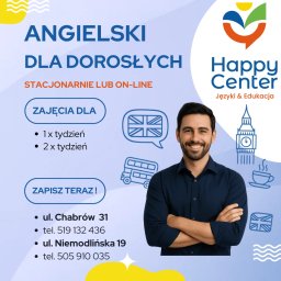 Elastyczne treningi angielskiego dla dorosłych.
Koszt od 339 zł/miesięcznie