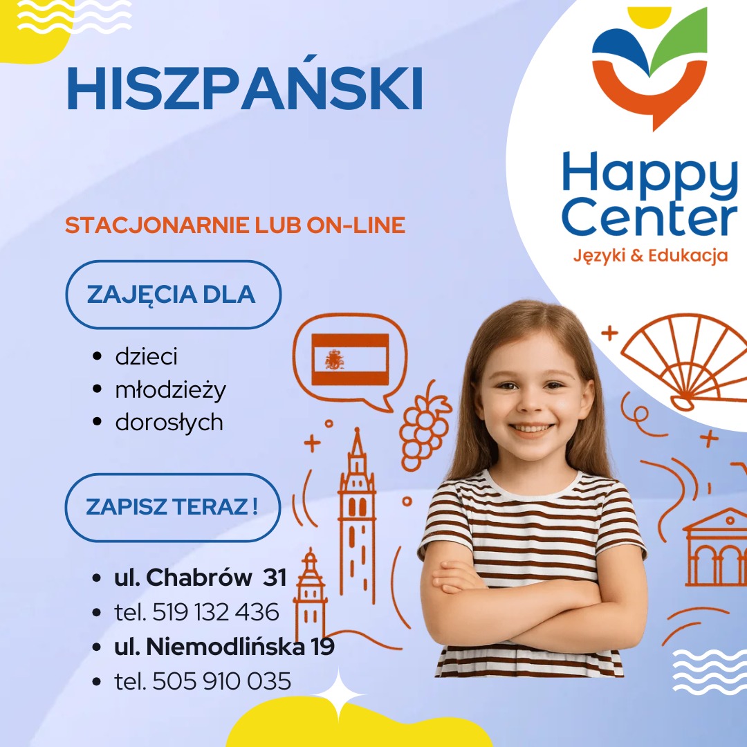 Hiszpański dla dzieci, młodzieży i dorosłych. Koszt zajęć od 249 zł/miesięcznie