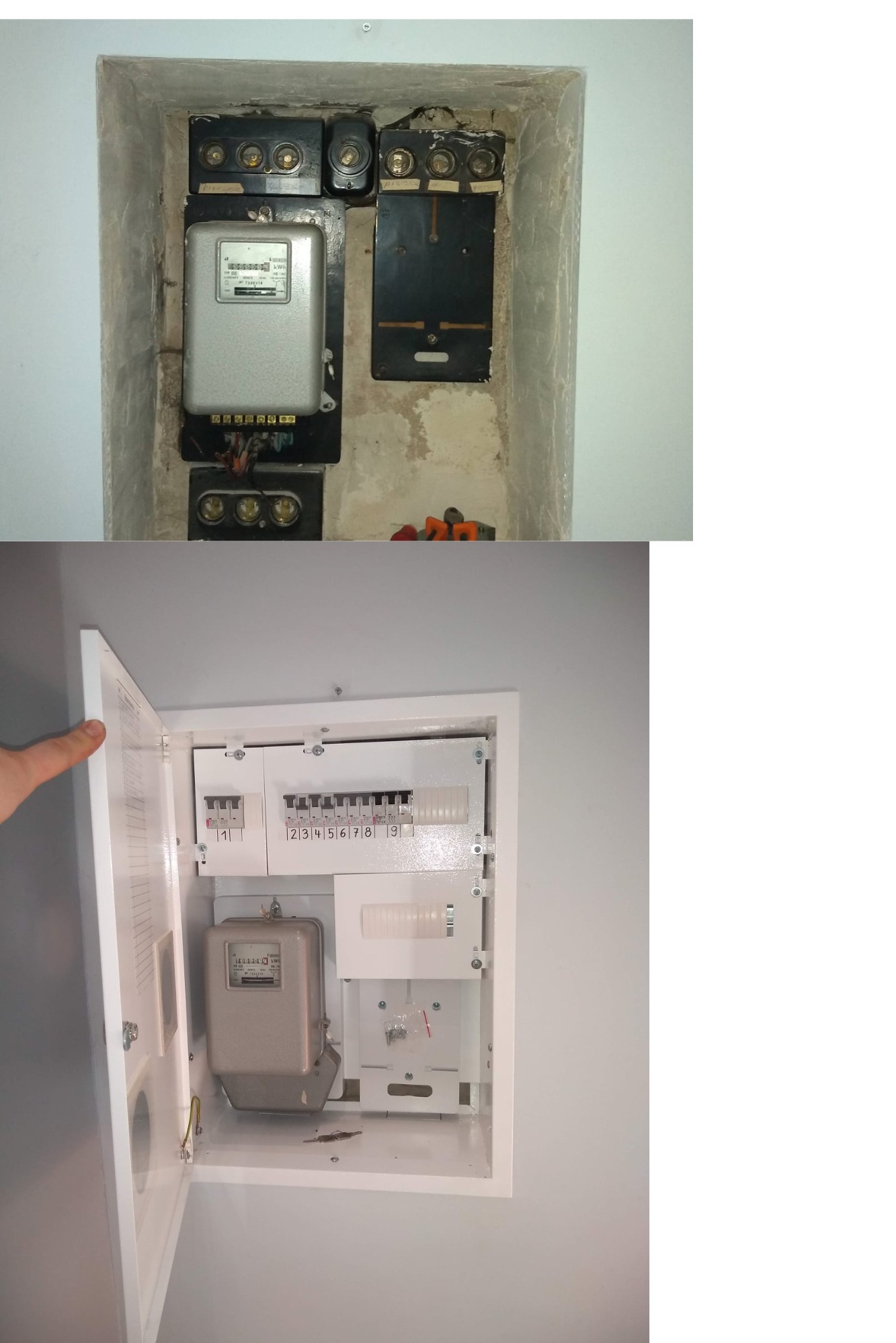 Wymiana tablicy licznikowej w domu mieszkanym