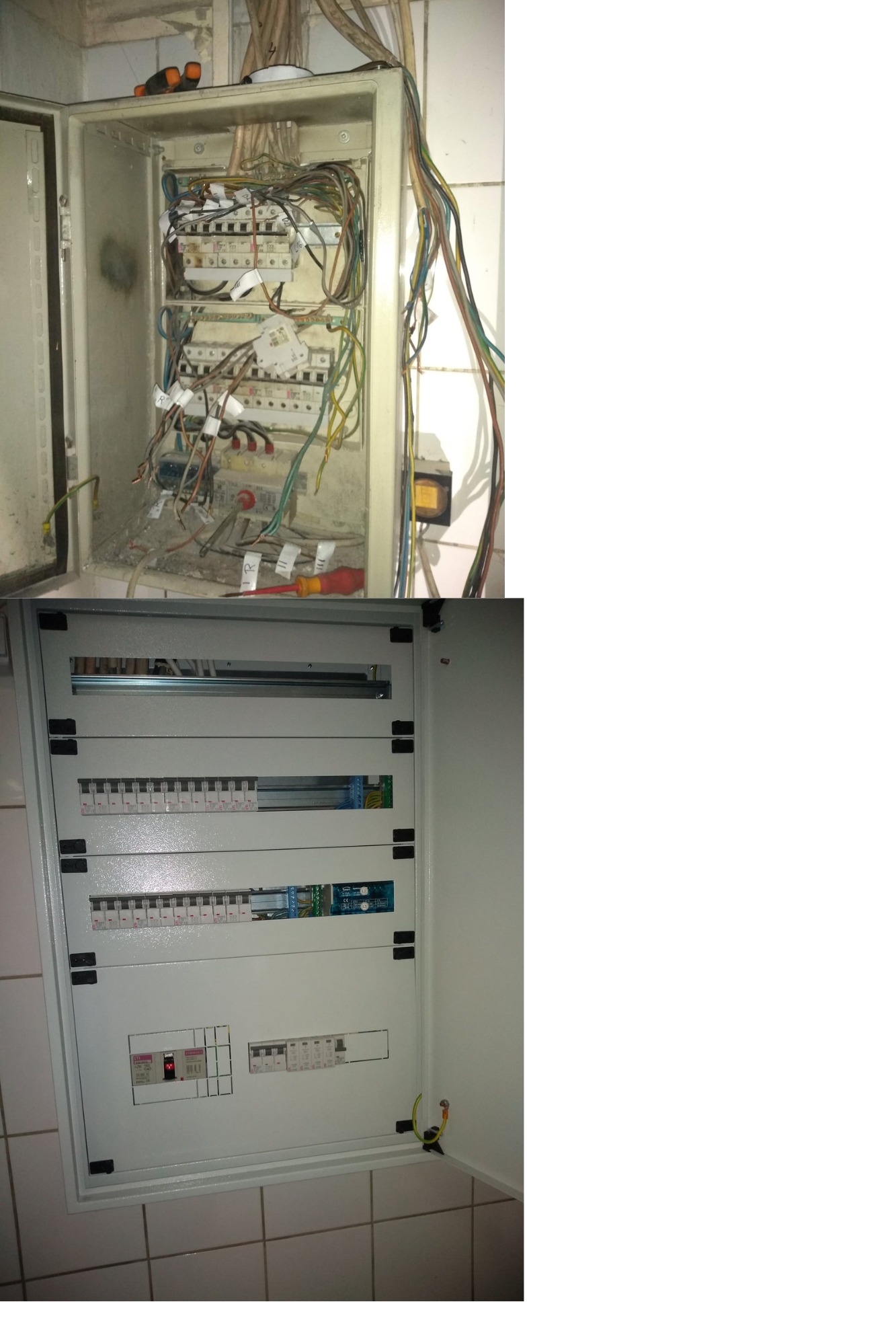 Wymiana rozdzielnicy w budynku przemysłowym