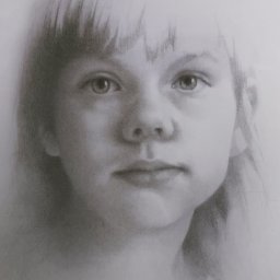 Antonina Rotari - Portret, technika graficzna (rysunek) A4