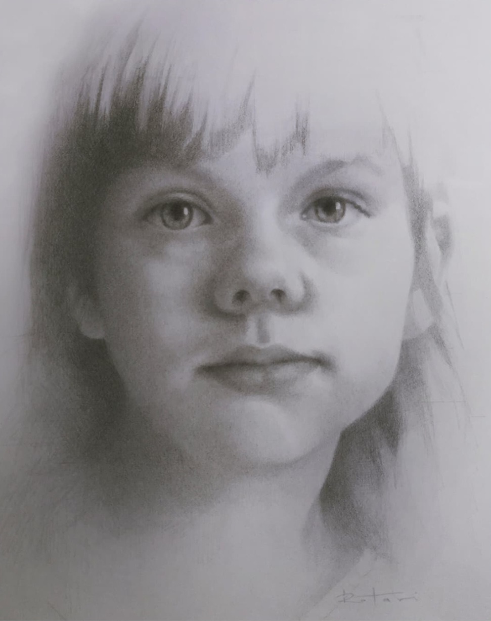 Portret, technika graficzna (rysunek) A4