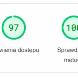 Wskaźniki jakości stron internetowych na WordPress do 100%, optymalizacja SEO do 95%