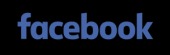 Niebieskie logo Facebook na czarnym tle, lekko trójwymiarowy efekt.