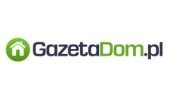 Logo serwisu GazetaDom.pl z zielonym symbolem domu po lewej stronie nazwy.