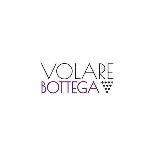 Logo Volare Bottega z motywem winogron w kolorze fioletowym na białym tle.