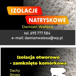 Izolacje natryskowe Damian Wałęsa - Ocieplenie Poddasza Pianką Szprotawa