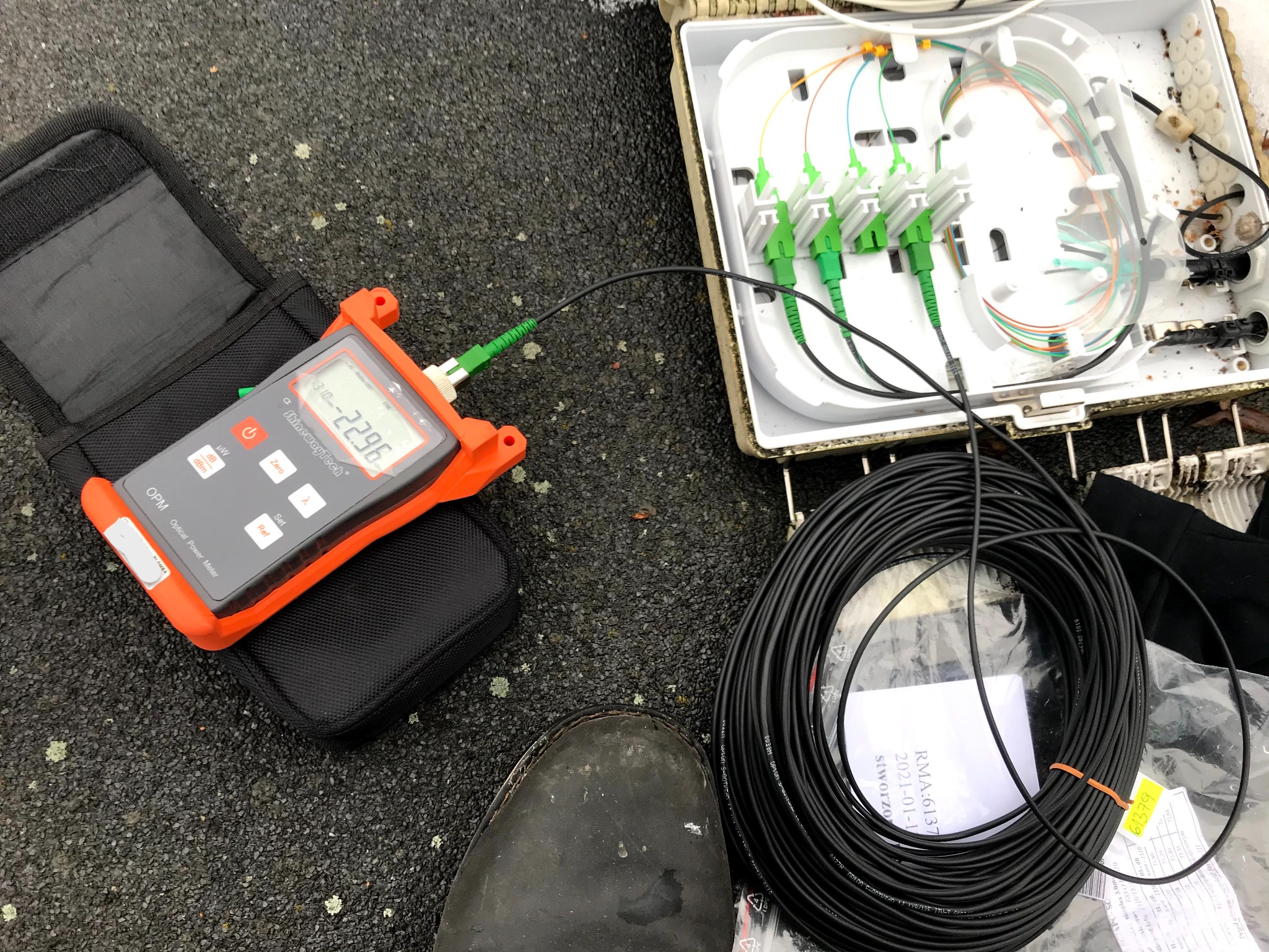 Weryfikacja poziomu sygnału w Sieci światłowodowej GPON