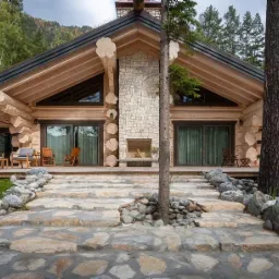 Dom z Zirbe Ręczna Wycinka Bale Od 400 do 600 Mm