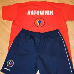 haft komputerowy na spodenkach koszulce ratownik dowolne logo umieszczamy na odzieży