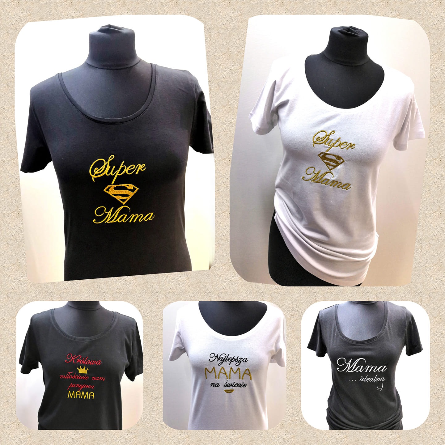 koszulka z logo, napisem, haft komputerowy, dowolna grafika