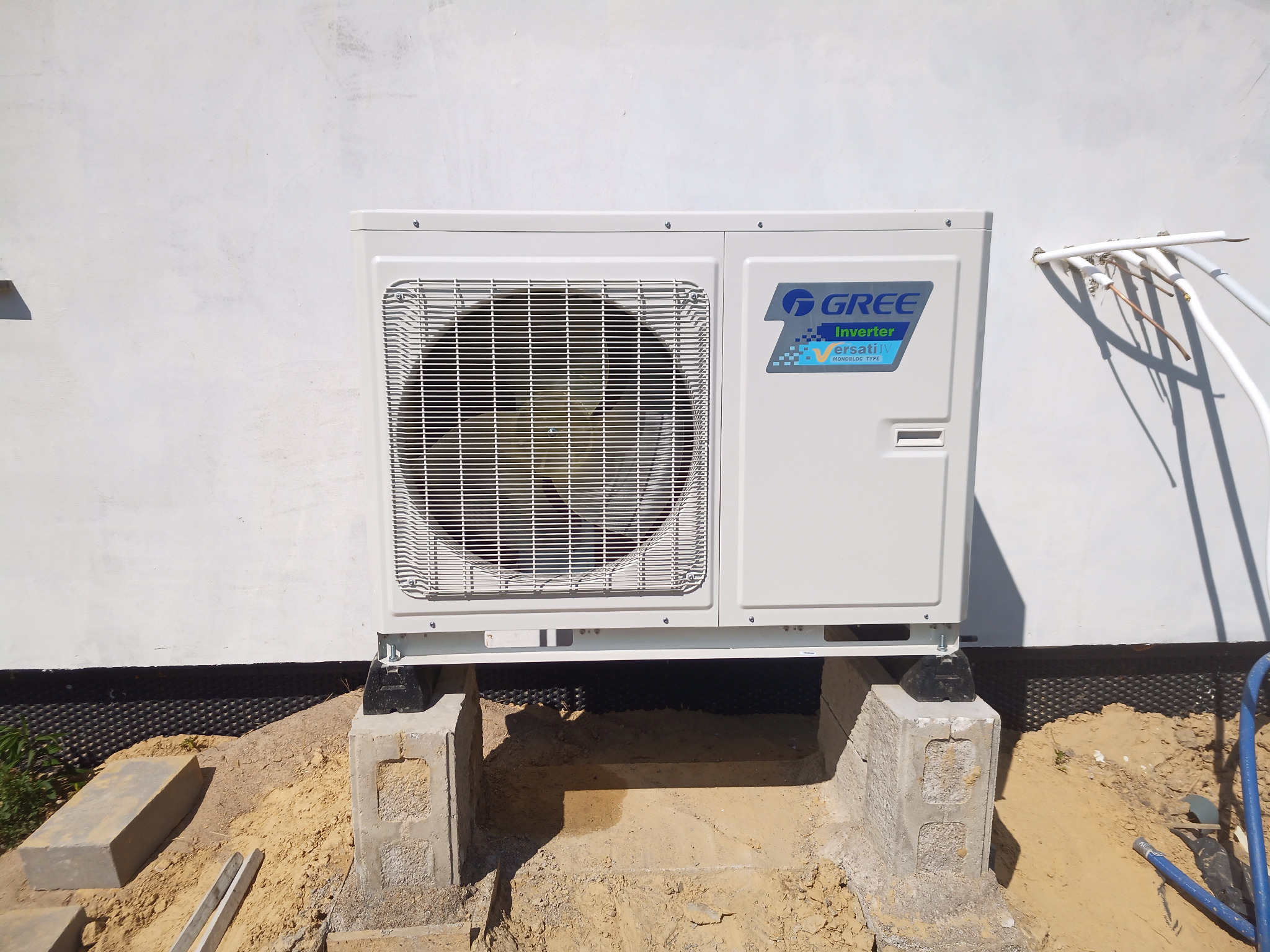 Monoblok 8kw + przygotowanie pod klimatyzacje Split