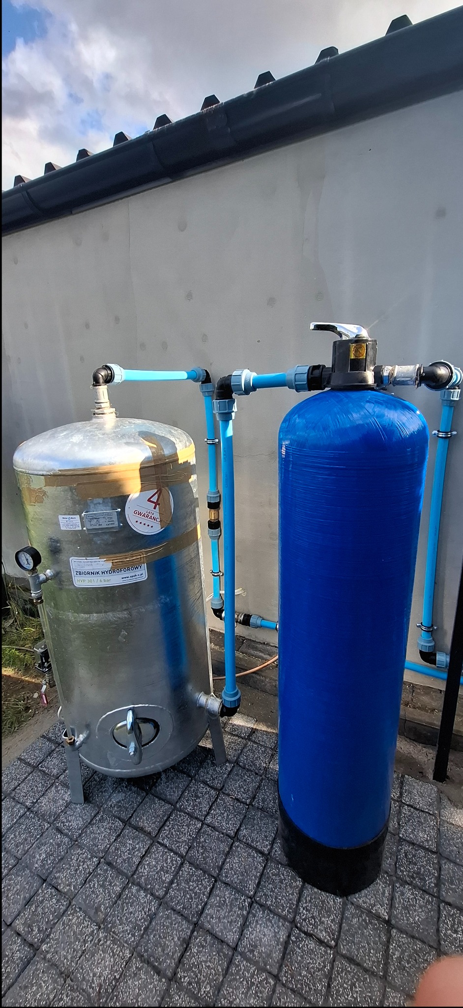 System uzdatniania wody z ujęcia studni głębinowej