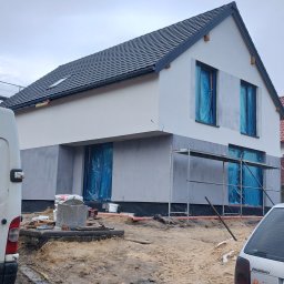 Osiedle Majowe w Mysłowicach. Roboty elewacyjne.