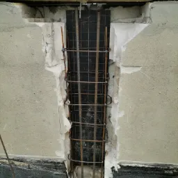 Spawanie na dachu zbrojenia